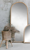 Rattan Arch Frame Floor Mirror