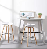 Vogue Low Back Bar Stool - White