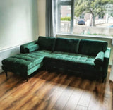 Ashfield Left Corner Sofa Bottle Green