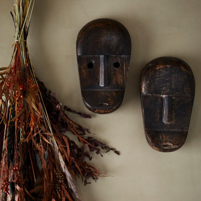 Wooden Mask With Eyes