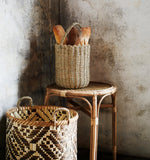 Bamboo Baskets With Handless set of 2