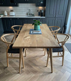 Spiky Oak Legs Dining Table by Strachel A.F.