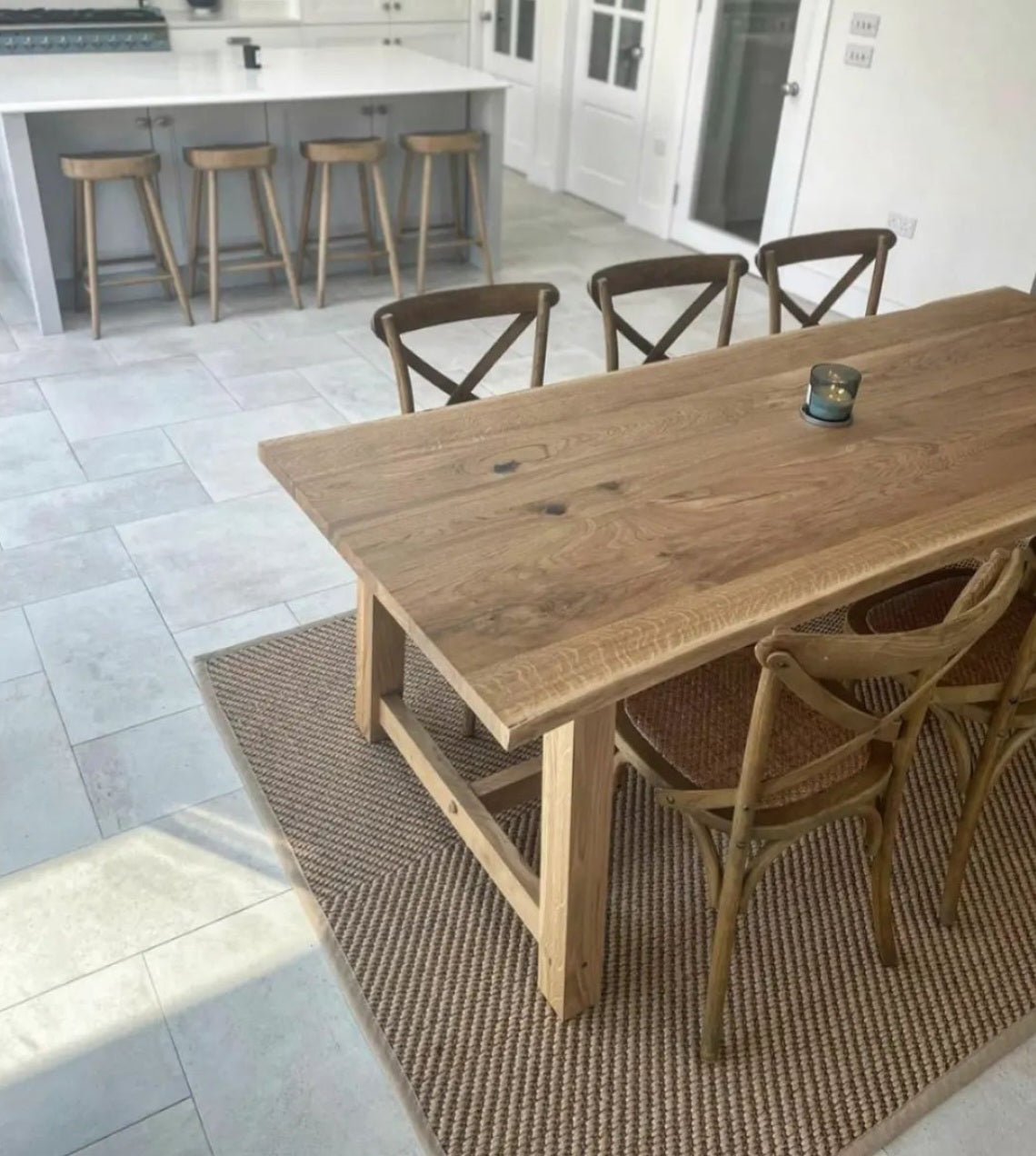 Brown farmhouse table discount