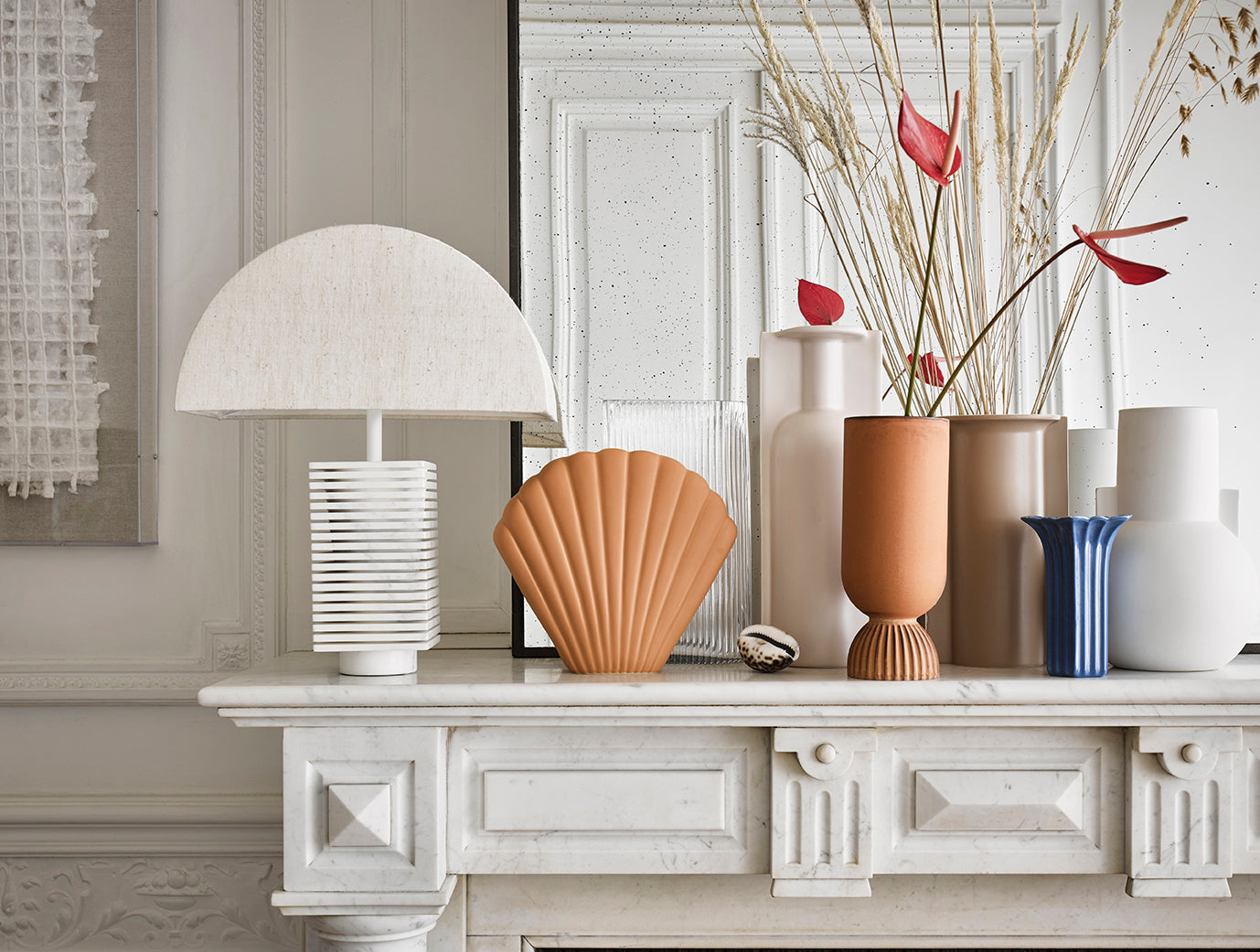 HKliving Mold Shape Flower Vase L Matt Skin – S.ALTERNATIVE FURNITURE