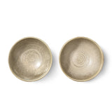 HKliving Salad Bowl Rustic Green/Grey