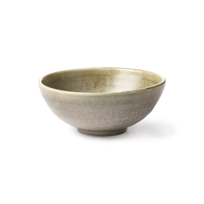 HKliving Salad Bowl Rustic Green/Grey