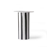 Ceramic Vase Black/White Striped