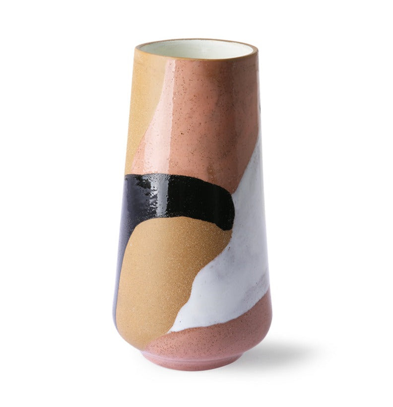 HKliving Hand Painted Ceramic Flower Vase