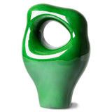 HKliving Ceramic Sculpture Glossy Green