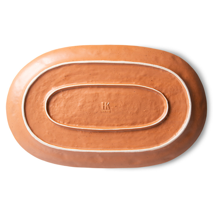 HKliving Organic Serving Tray Brown