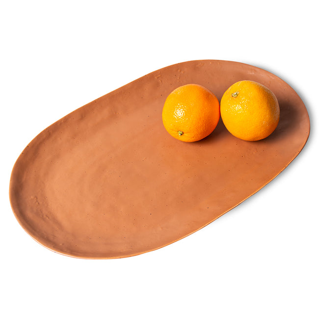 HKliving Organic Serving Tray Brown