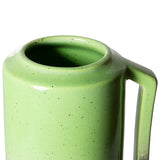 HKliving Ceramic Vase Green With Handle