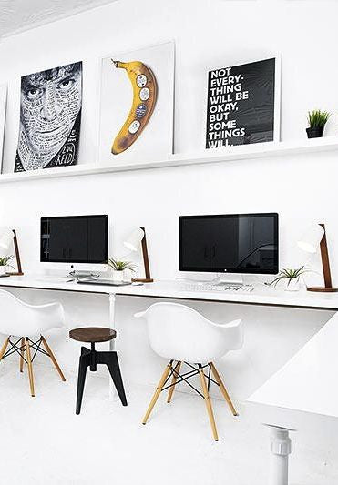 Iconic DAW Style Arm Chair - White