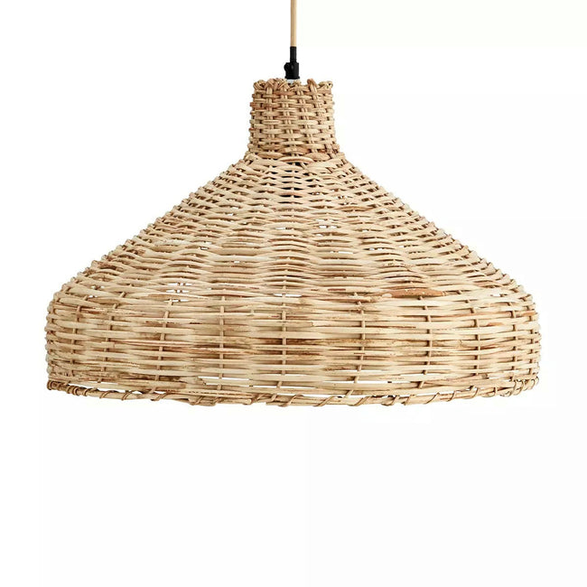 Braided Rattan Ceiling Lamp