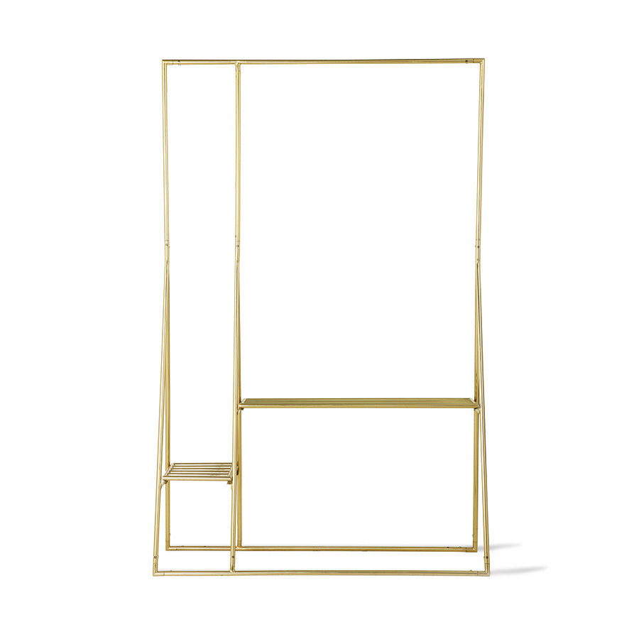 HKliving Brass Clothing Rack Brass