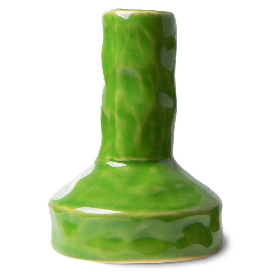 HKliving Ceramic Candle Holder S Lime Green