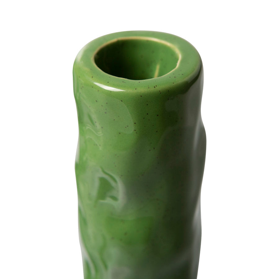HKliving Ceramic Candle Holder M Fern Green
