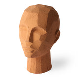 HKliving Abstract Head Sculpture Terracotta