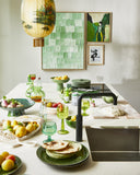 HKliving Ceramic Bowl On Base M Pistachio