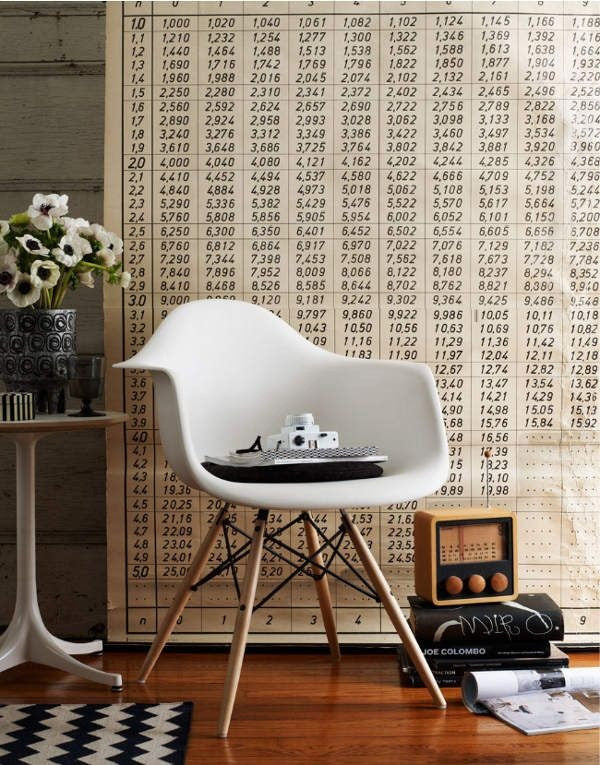 Iconic DAW Style Arm Chair - White