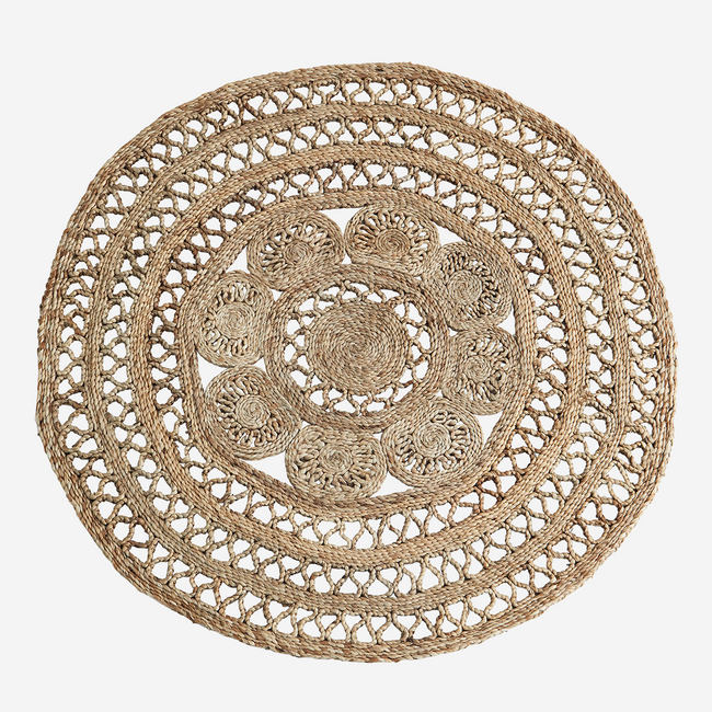 Round Jute Braided Rug