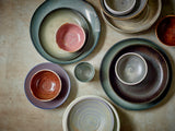 HKliving Salad Bowl Rustic Green/Grey
