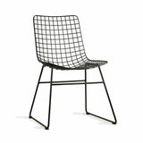 HKliving Metal Wire Chair Black
