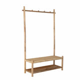 Abel Cloth Rack Bench Nature Cane