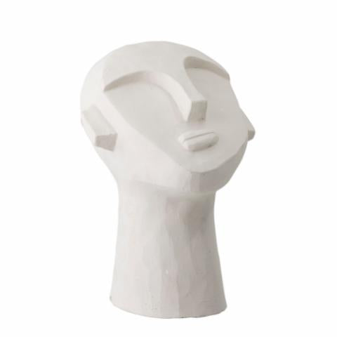 Indo Deco Sculpture White Cement