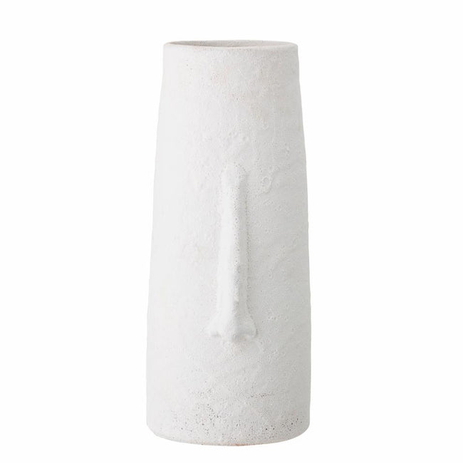 Berican Deco Vase, White, Terracotta