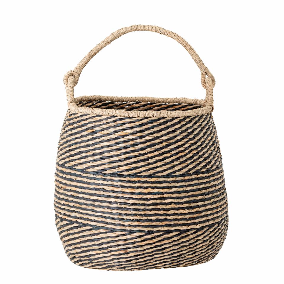 Seagrass Basket With Handel Natural/Black