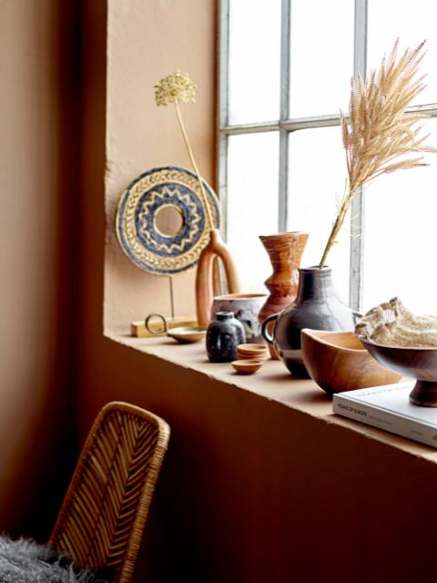 Baldrian Deco Vase Orange Stoneware