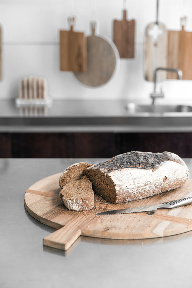 Bread Board Reclaimed Teak Round 