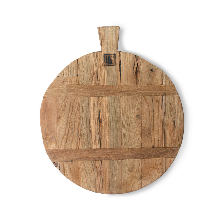 Bread Board Reclaimed Teak Round 