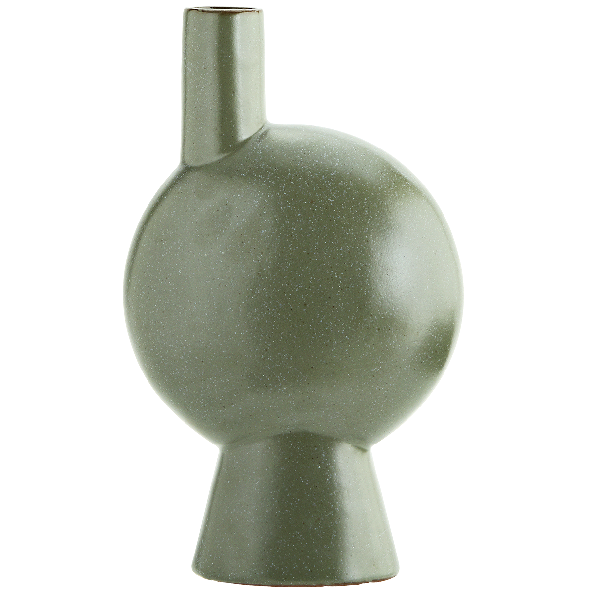 Stoneware Vase Green -
Madam Stoltz