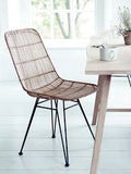 HKliving Rattan Dining Chair Natural