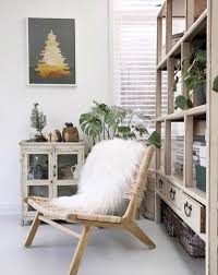 HKliving Abaca Lounge Chair Teak Wood