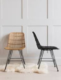 HKliving Rattan Dining Chair Natural