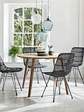 HKliving Rattan Dining Chair Black