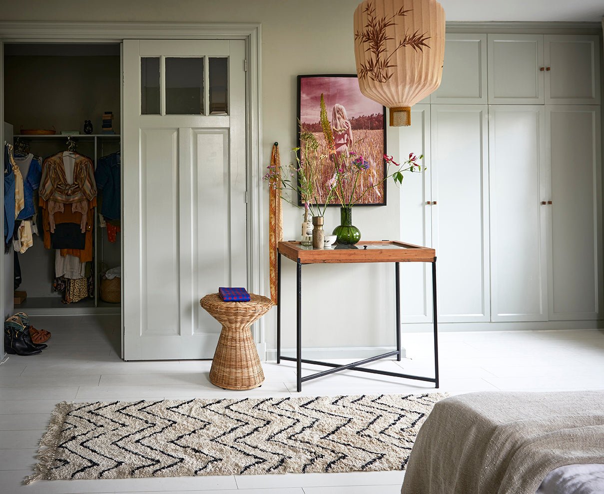 HKliving Cotton Zigzag Runner Rug (75x220)