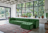 HKliving Vint Couch Element Right Royal Velvet Green
