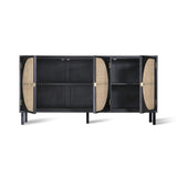 HKliving Retro Webbing Sideboard Black