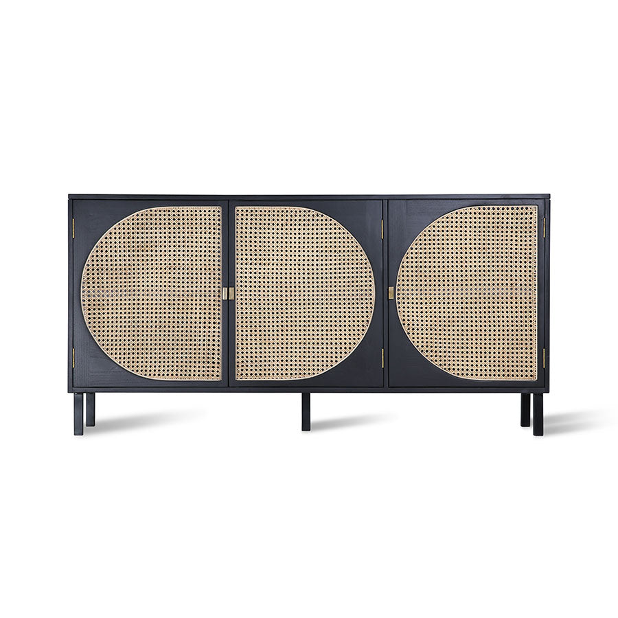 HKliving Retro Webbing Sideboard Black