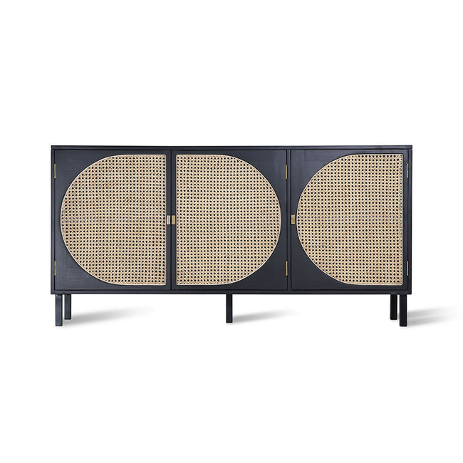 HKliving Retro Webbing Sideboard Black