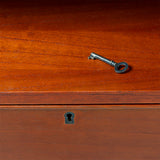 HKliving Wooden Secretary Cabinet Stained Brown