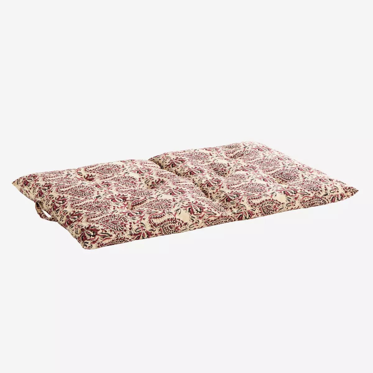 Printed Cotton Mattress Sand, Raspberry, Pink, Grey - Madam Stoltz