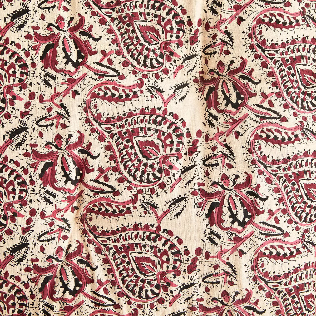 Printed Cotton Mattress Sand, Raspberry, Pink, Grey - Madam Stoltz