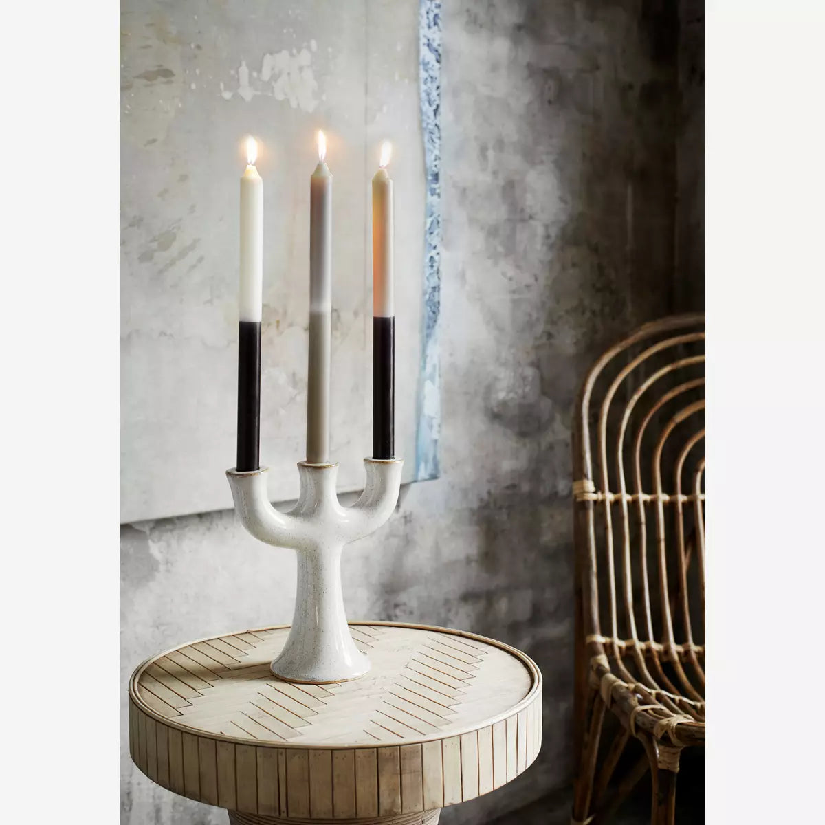 Stoneware Candle Holder Madam Stoltz