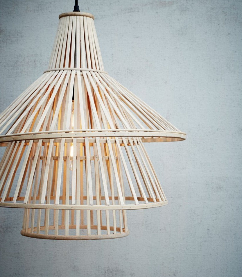 Bamboo Tiered Ceiling Lamp