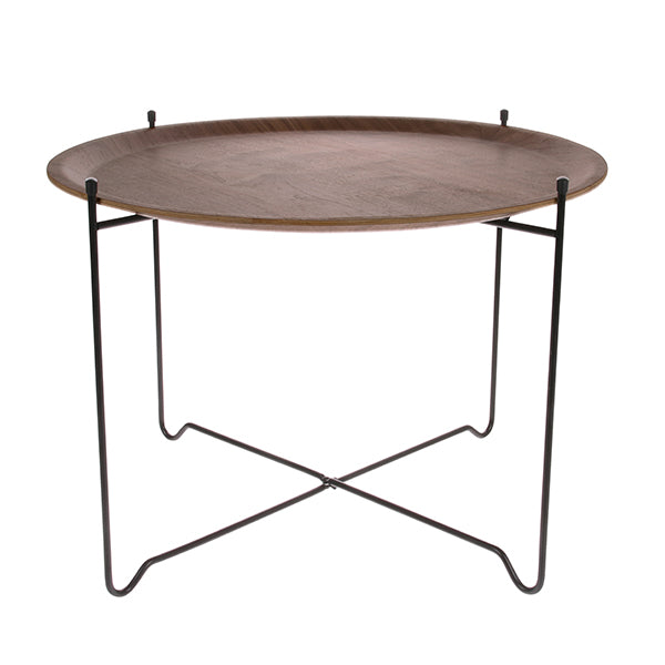 HKliving Side Table Walnut L